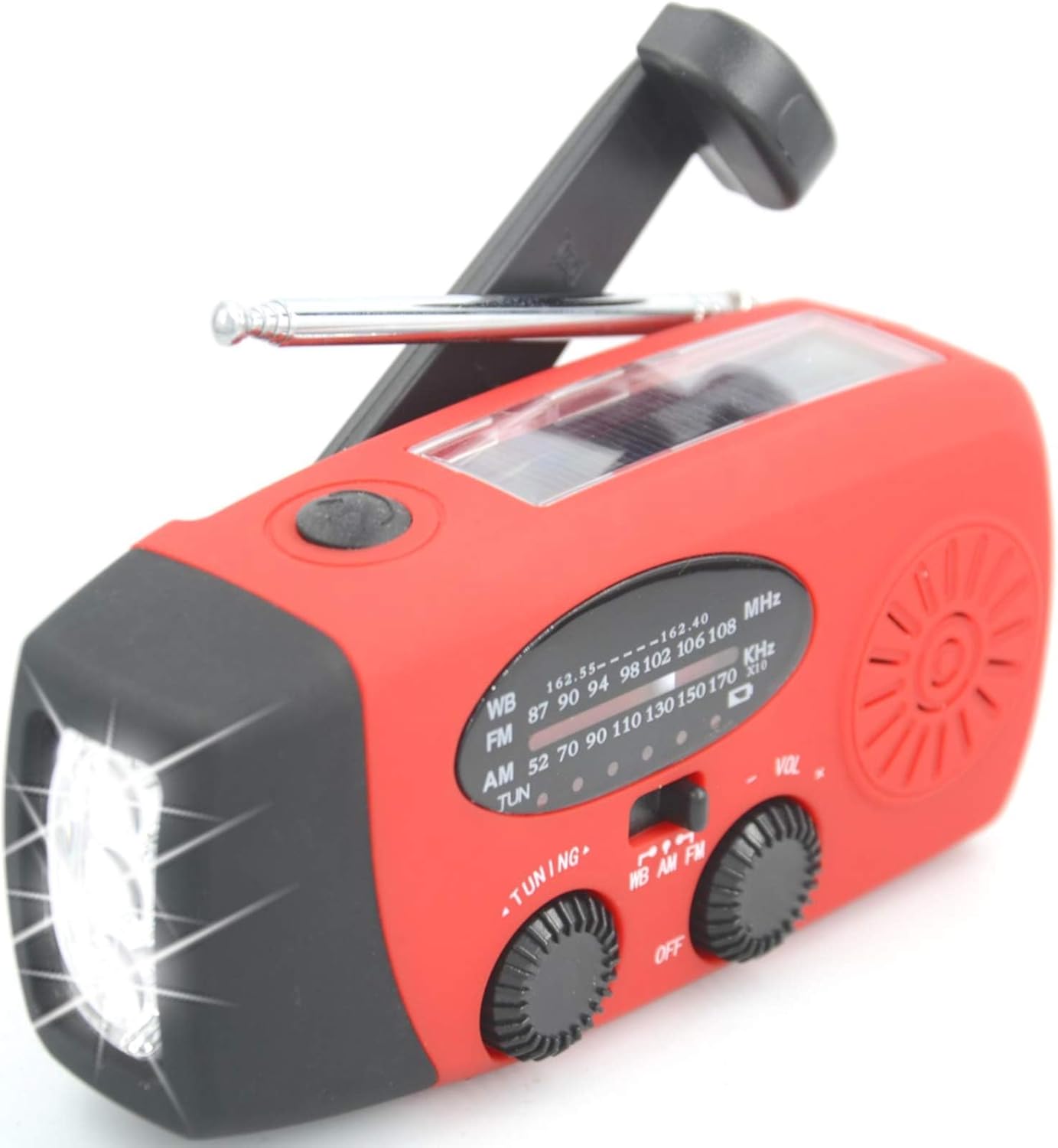 Emergency Radio with Solar Power & Phone Charger
