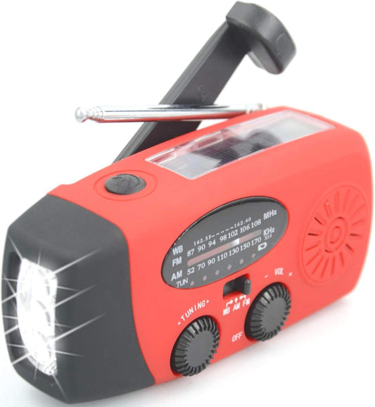 Emergency Radio with Solar Power & Phone Charger