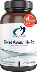 OmegAvail Hi-Po TG Omega-3 60 Softgels - High 1600mg EPA/DHA
