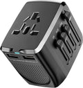 International Travel Adapter Voltage Converter with USB Ports