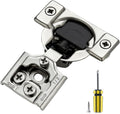 Ravinte 30 Pack Soft Close Hidden Door Hinges 1/2 in Overlay - Quiet