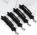 Heavy Duty 9in Antique Barn Door Handle Set of 4 - Rustic Black Pulls