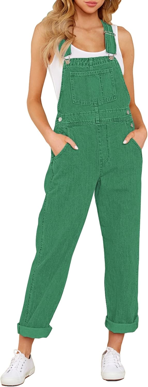 GRAPENT Overalls for Women: Stylish Loose Fit Denim Jumpsuit