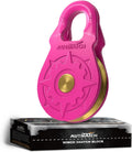 Winch Snatch Block 18 Ton Pulley - Heavy Duty Pink Recovery Tool