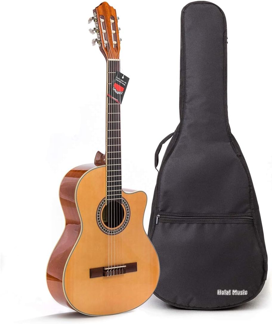 Cutaway Classical Guitar with Savarez Nylon Strings - Full Size