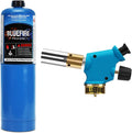 BLUEFIRE Handy Cyclone Torch Kit with Propane Cylinder - Powerful Heat