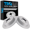 TRQ Rear Brake Rotors Set Solid G-Coated Compatible with 2002-2006