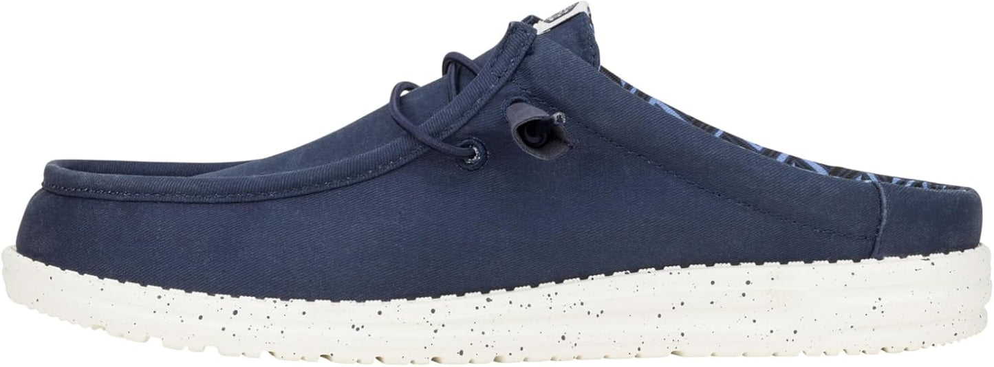 HEYDUDE Men's Wally Slip Stretch Canvas Shoes for Comfort