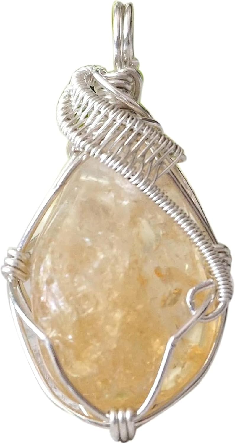 Handcrafted Raw Gemstone Necklace with Citrine Energy and Style