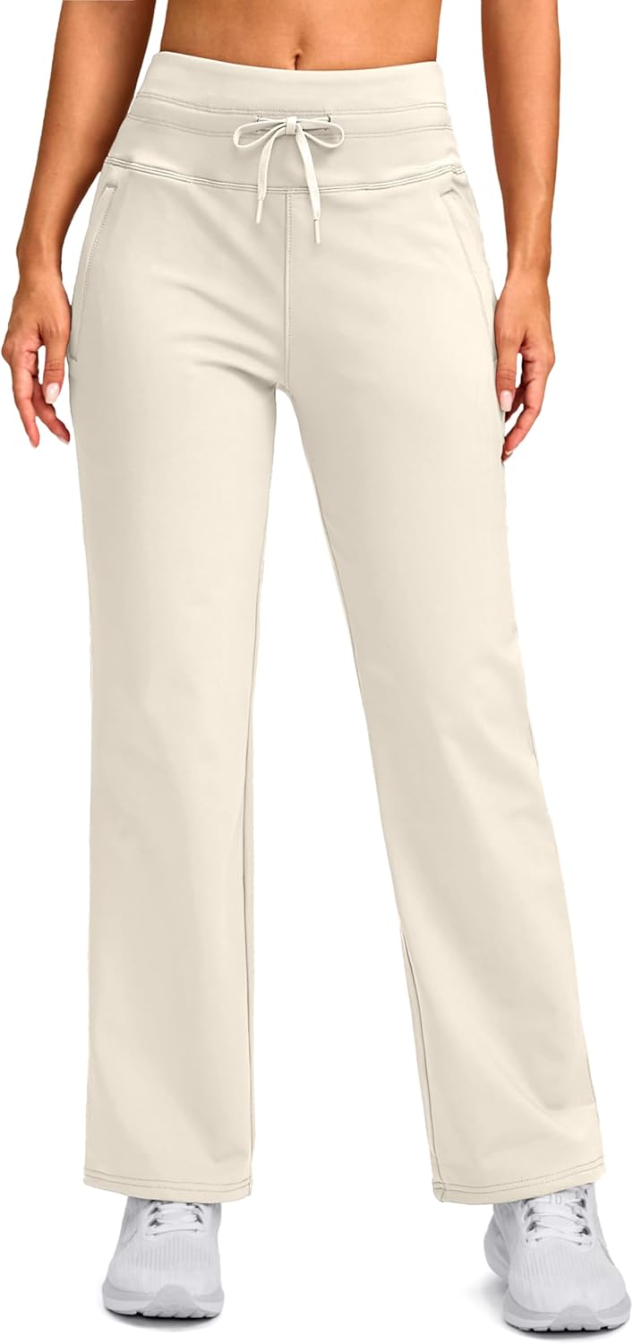 SANTINY Women's Fleece Lined Pants for Winter Activities