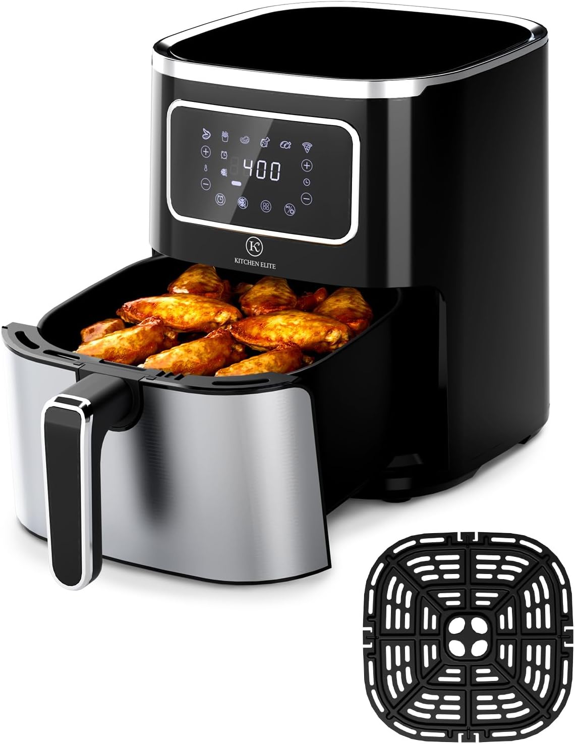 Kitchen EliteAir Fryer Oven 5.5Qt: Compact & Nonstick