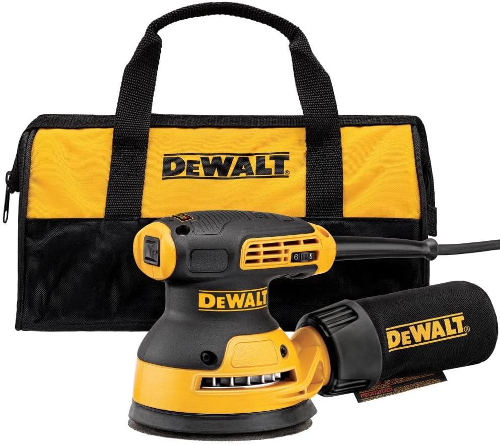 DEWALT 5-Inch Orbital Sander Kit with Variable Speed Control
