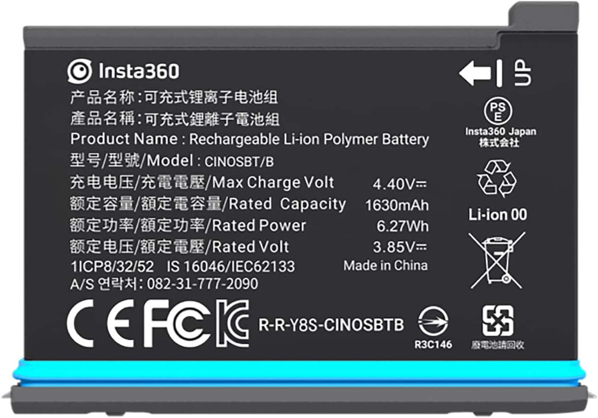 Insta360 ONE X2 Battery 1630mAh for Extended Use and Durability