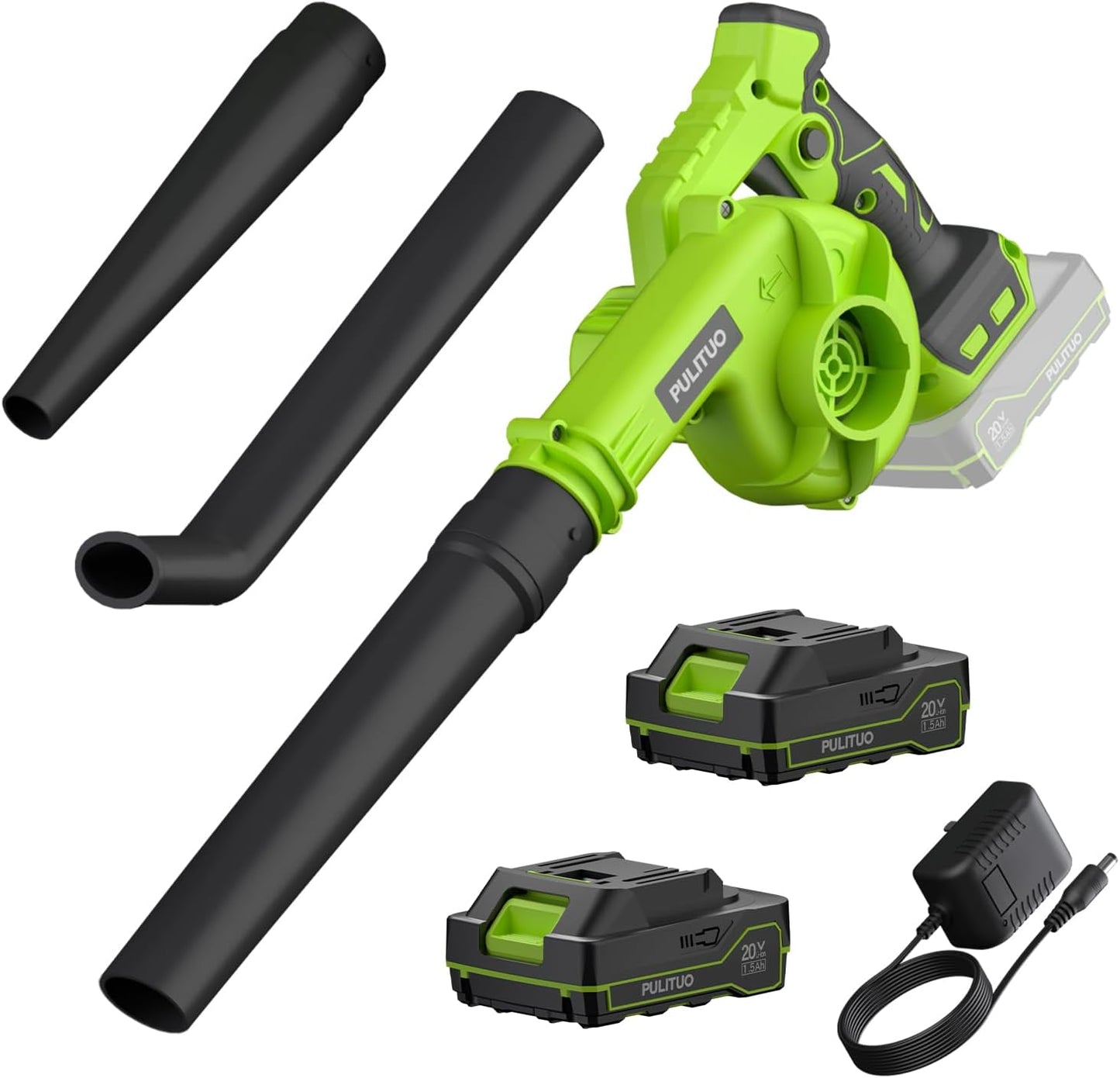Cordless Leaf Blower with 2 Batteries for Effortless Lawn Care