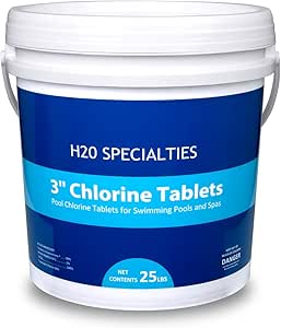 H2O Specialties Slow Tablets for Sanitizing Swimming Pools