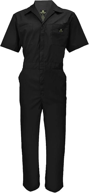 Natural Uniforms Mens Short Sleeve Zip Up Coverall for Comfort