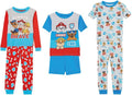 Paw Patrol Boys 6-Piece Cotton Pajama Set - Soft, Snug Fit