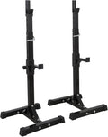 Adjustable Squat Rack Stands 40in-66in - Sturdy 550lb Bench Press Rack