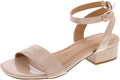 TruFox 1 Inch Low Heel Dressy Sandal - Comfortable Open Toe Ankle day