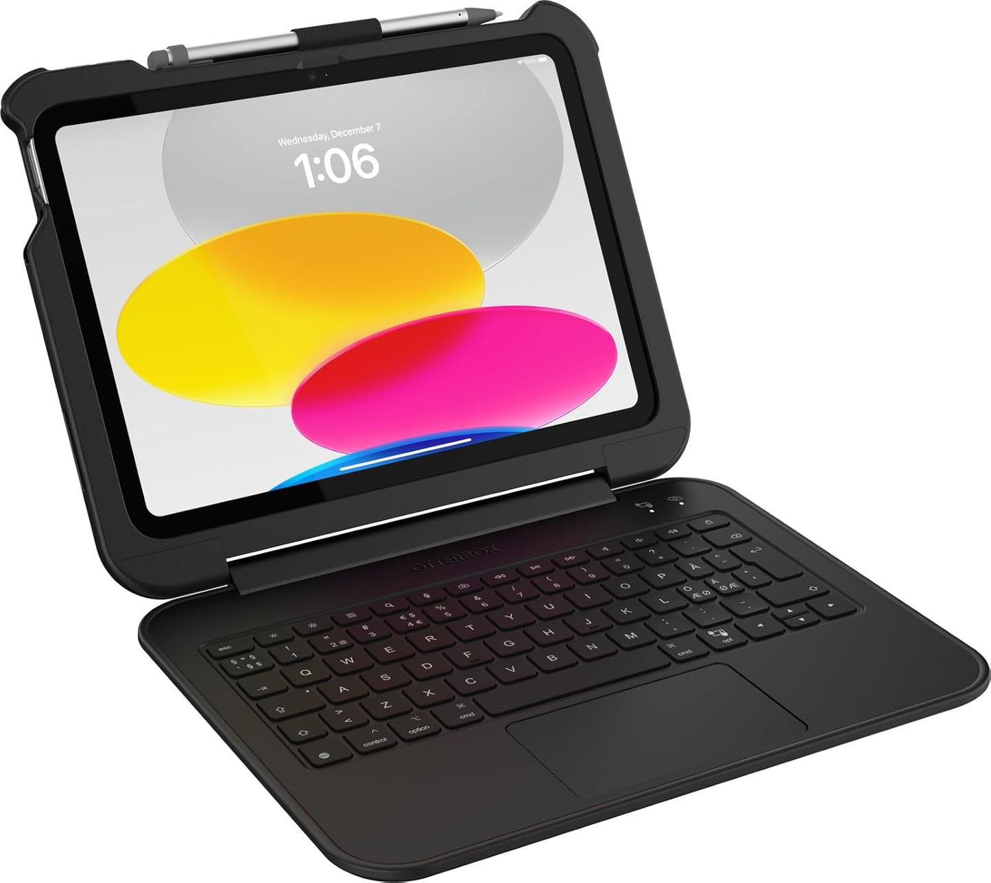 OtterBox Achiever Series Keyboard Case for iPad 10th Gen - Black