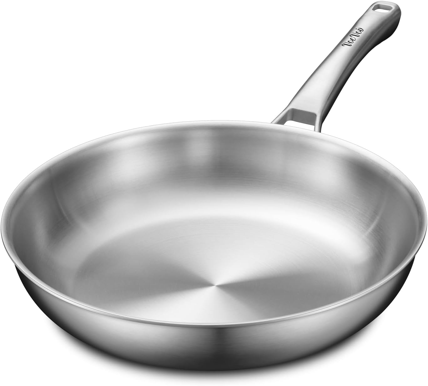 12 inch Tri-Ply Stainless Steel Pan for Versatile Cooking Needs