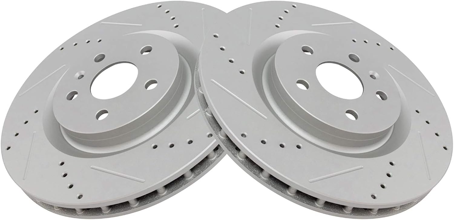 TRQ Front Performance Brake Rotors Set for Buick Regal & Camaro