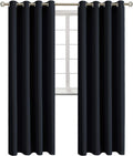 Blackout Curtains 52 x 108 in - Thermal Grommet Panels for Bedrooms