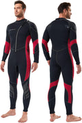 Seaskin Full Wetsuit for Men 3mm Front Zip - Thermal Fit