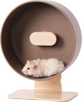 Large Quiet Hamster Wheel 10.2 in Nut Brown - Silent Dual Bearings