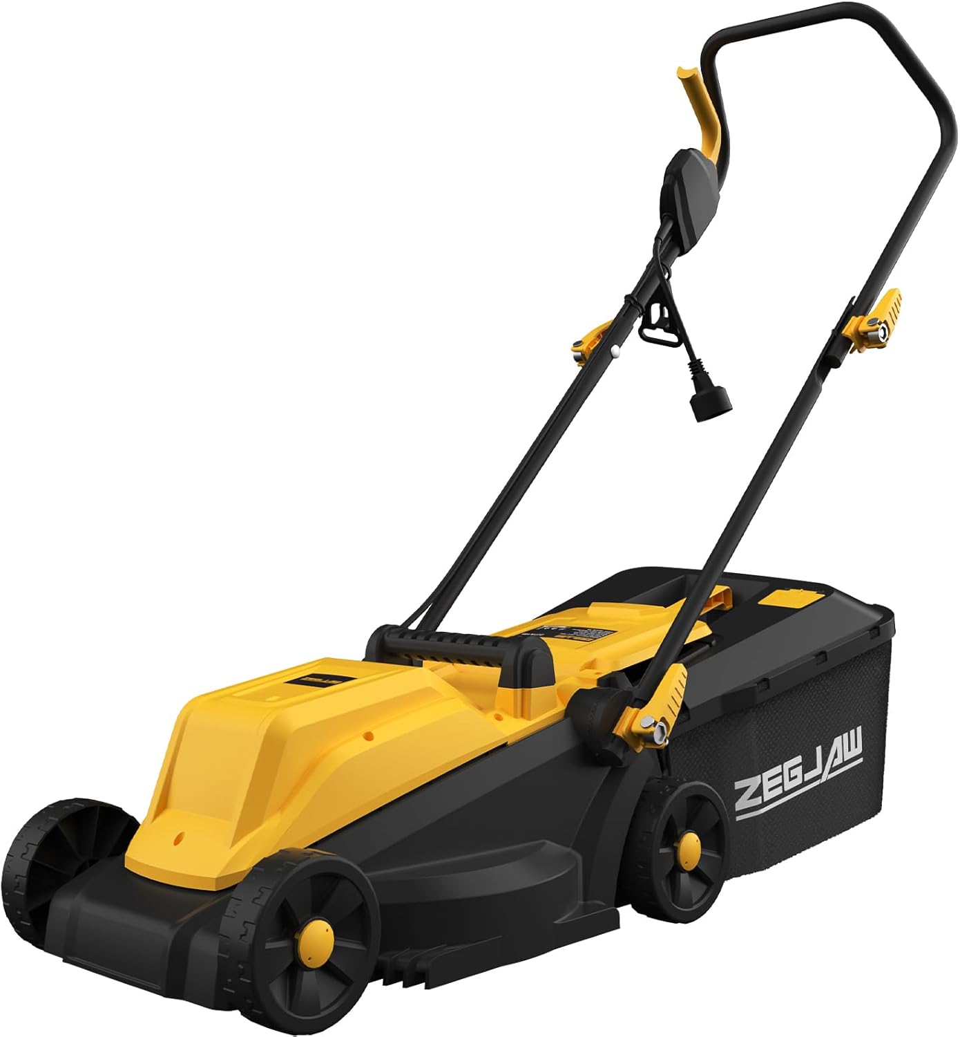 ZEGJAW 13 Corded Electric Lawn Mower: Efficient 3-Position Height Adjustment