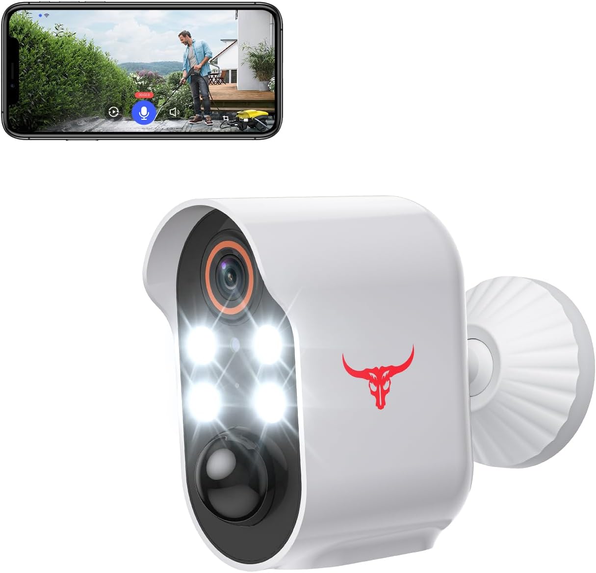 Lunelyx Wireless Security Camera: Advanced AI Detection & Color Night Vision