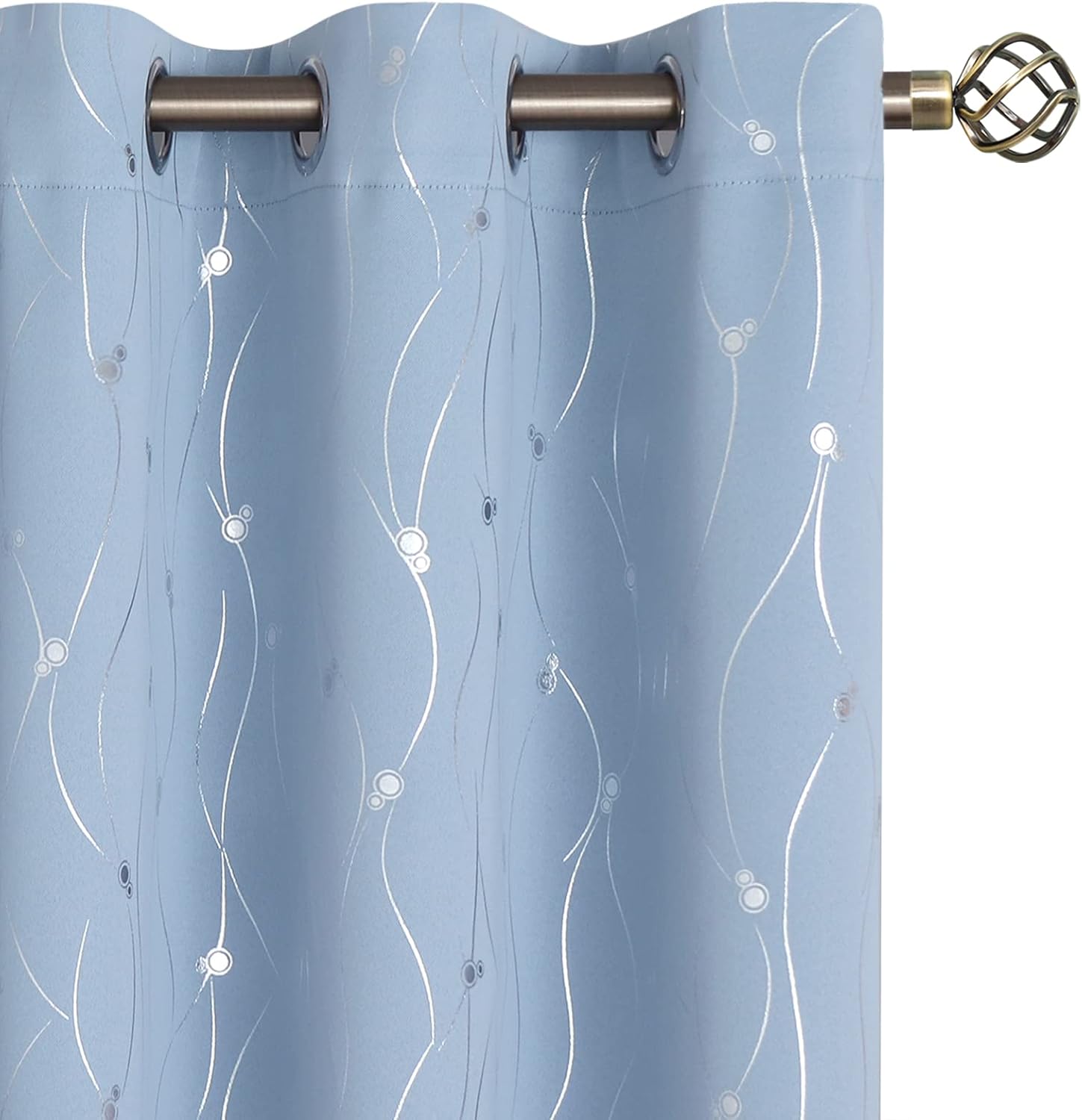 BGment Room Darkening Curtains for Bedroom, Light Blue 84 in