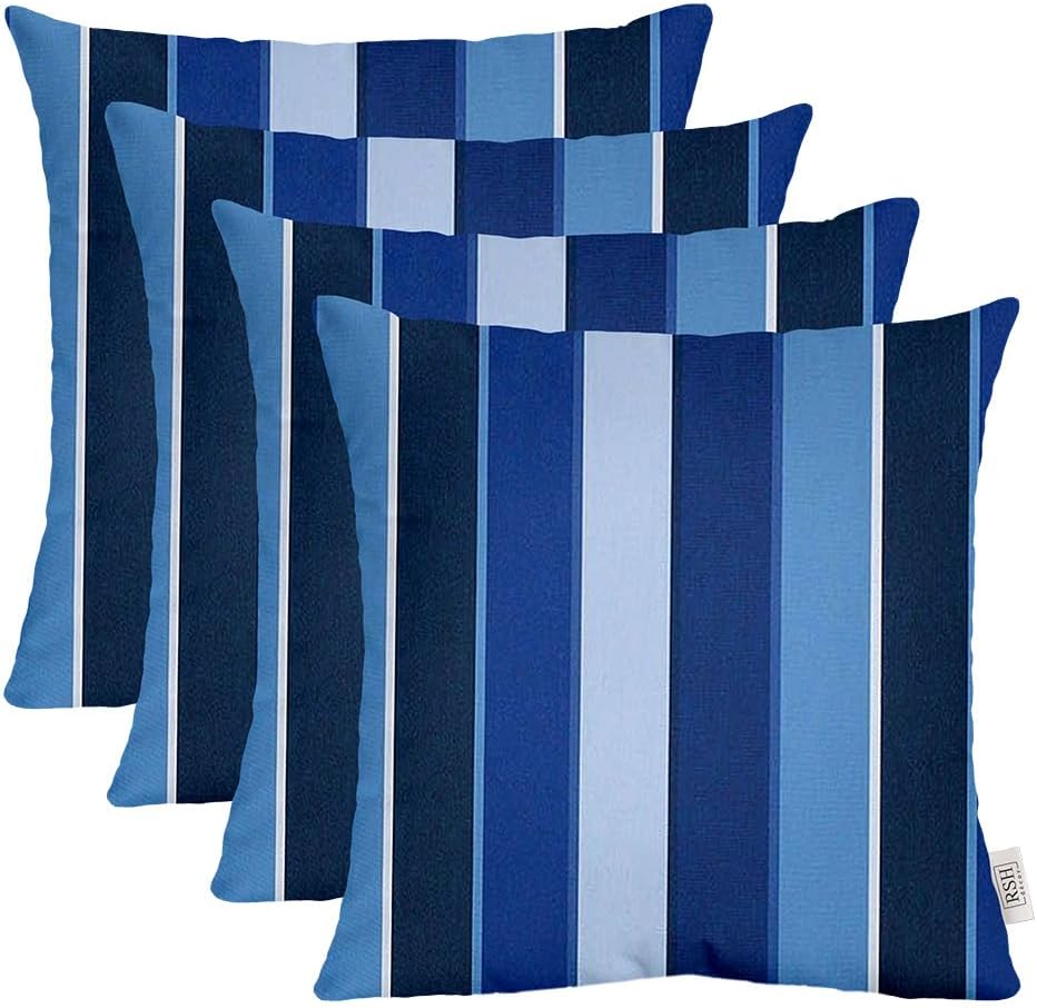 Sunbrella Square Throw Pillows Set of 4 for Outdoor Comfort