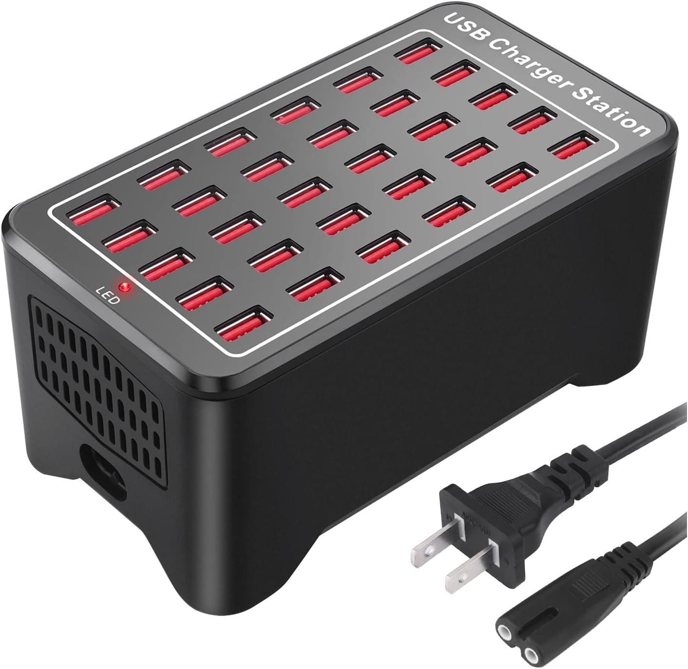 Cinlinso 30 Port USB Charging Station - Charge Multiple Devices Simultaneously
