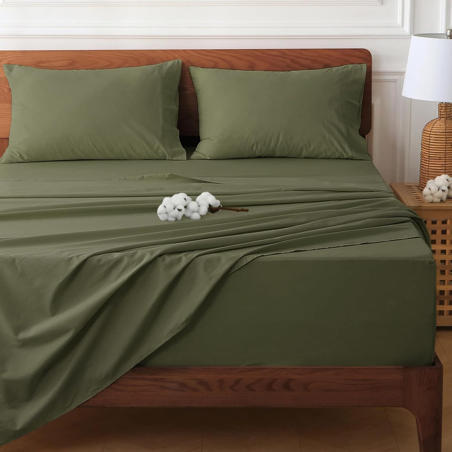 HYPREST Deep Pocket King Sheet Sets for Extra Deep Mattresses