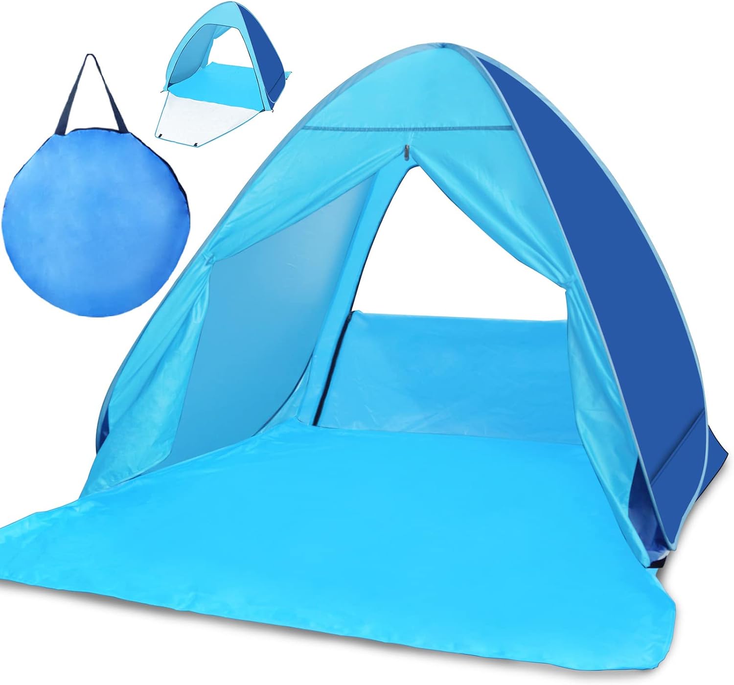 Kratax Pop Up Beach Tent: Instant Sun Shelter UPF 50+!