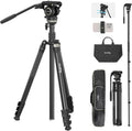 SmallRig CT210 Video Tripod 75 in - Portable Tripod with Fluid Head