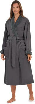 Plush Lined Microfiber Bath Robe for Women or Men - Luxury Spa Robe