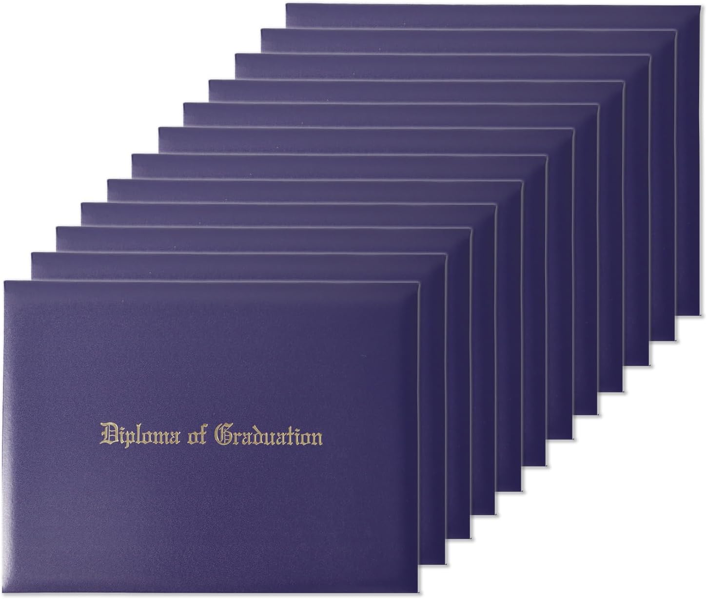 Diploma Holder 8.5x11 Imprinted Graduation Covers - 12-Pack