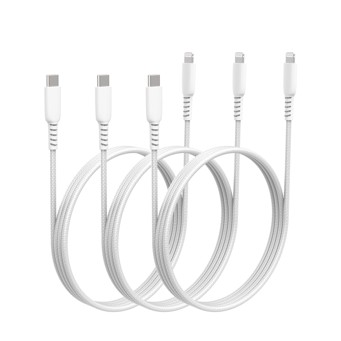 Fast Charge iPhone with 3ft USB-C to Lightning Cable - 3-Pack