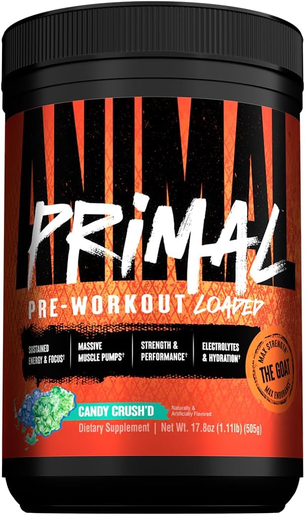 Animal Primal Muscle Hydration Preworkout Powder for Energy