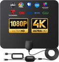 TV Antenna Indoor Long Range 900 Miles - 4K 1080p Signal Booster
