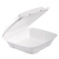 Dart 90HTPF1R Perforated Foam Hinged Container, 9 in - Insulated