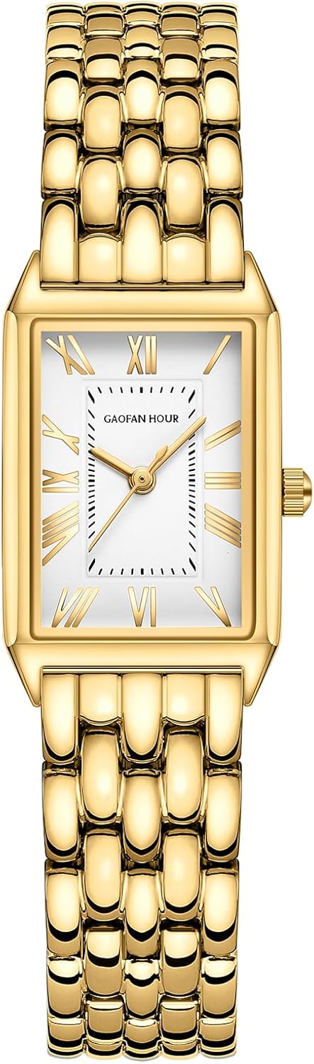 GAOFAN Vintage Gold Women's Watch: Water Resistant, Stainless Steel Band