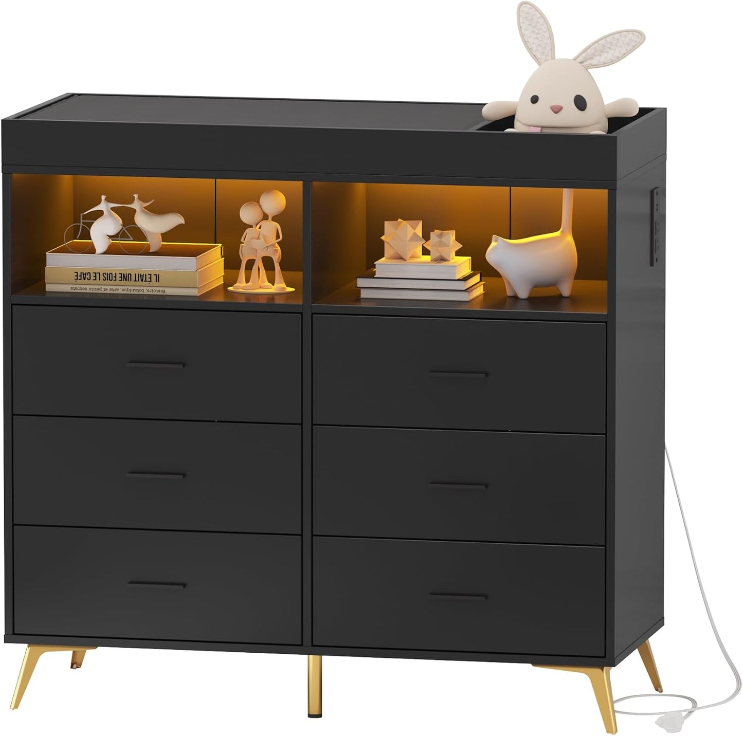 Changing Table Dresser with Drawers for Nursery Organization