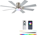 52 in Ceiling Fan with Light and Remote - Quiet 6-Speed Reversible
