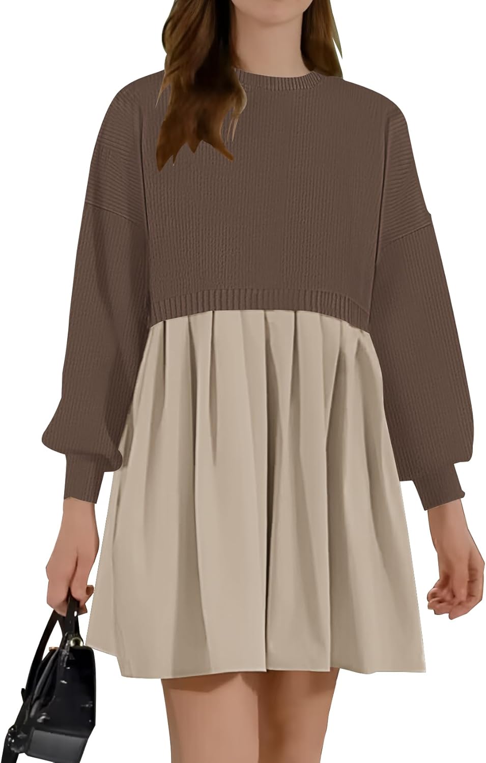 Womens Oversized Sweater Dress for Trendy Spring and Fall Wear