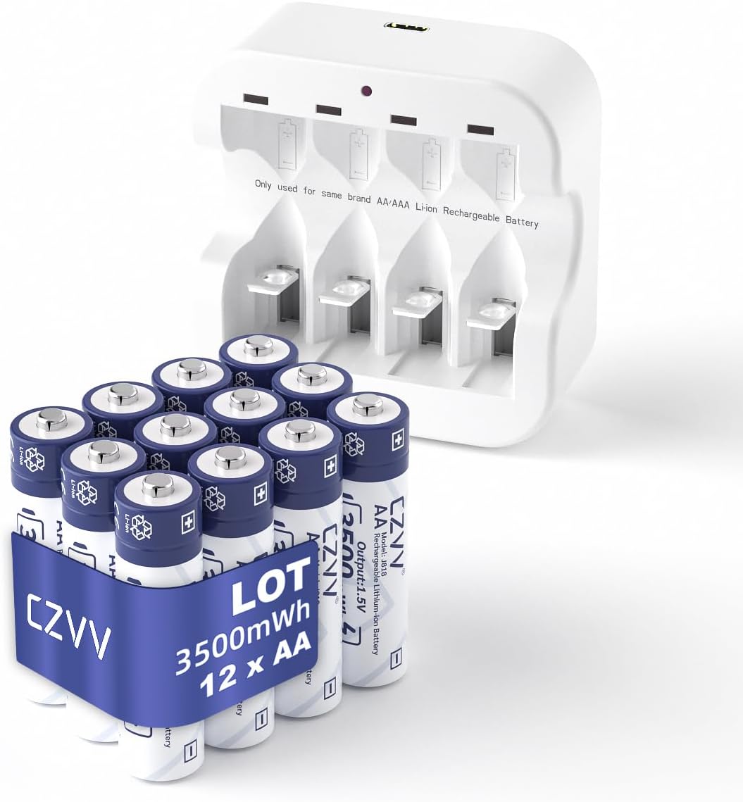 High-Capacity 1.5V Rechargeable AA Batteries for All Devices