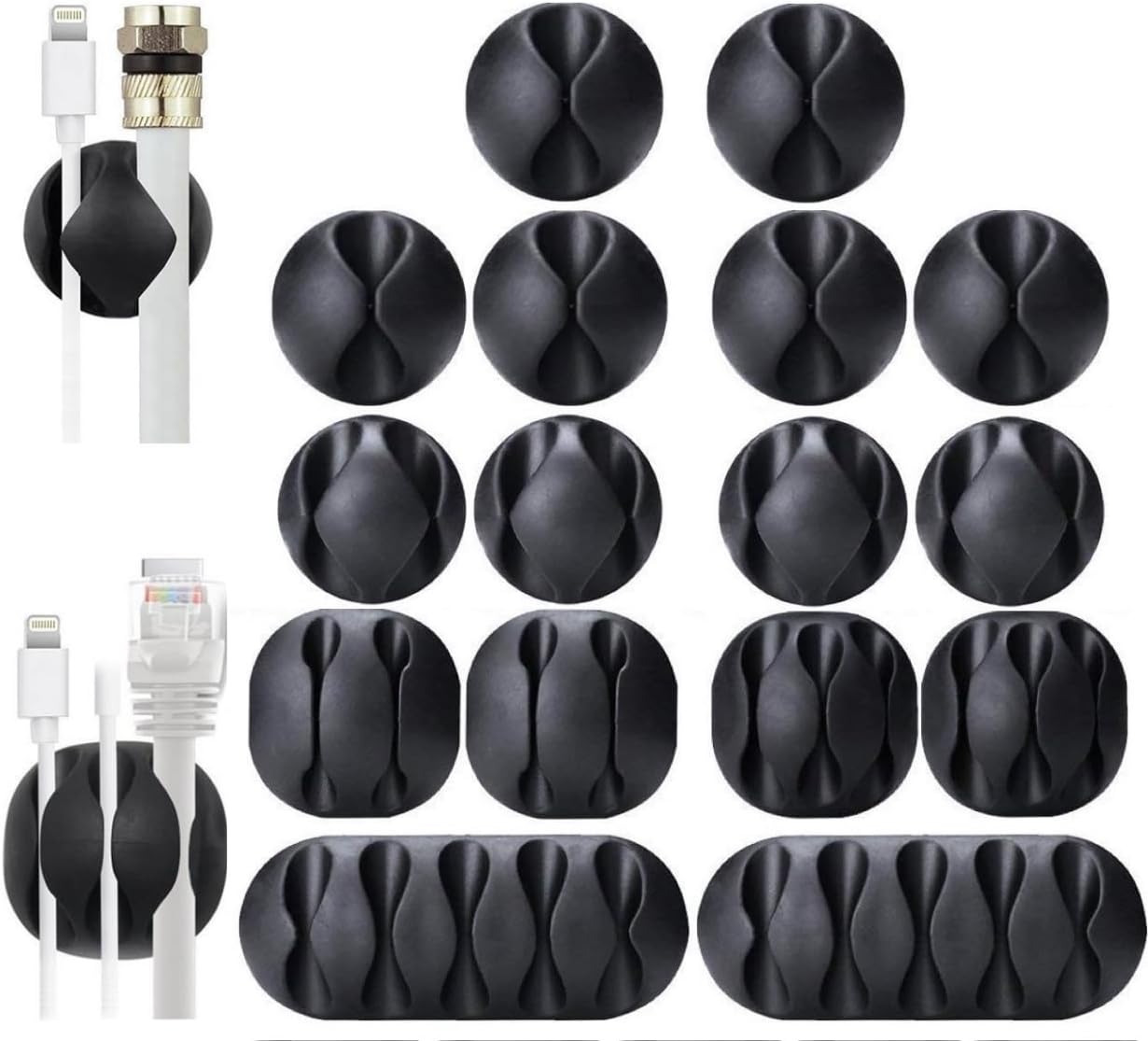 Organize with Ease: OHill Cable Clips (16 Pack)