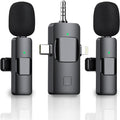 3 in 1 Wireless Lavalier Microphone for iPhone iPad Android